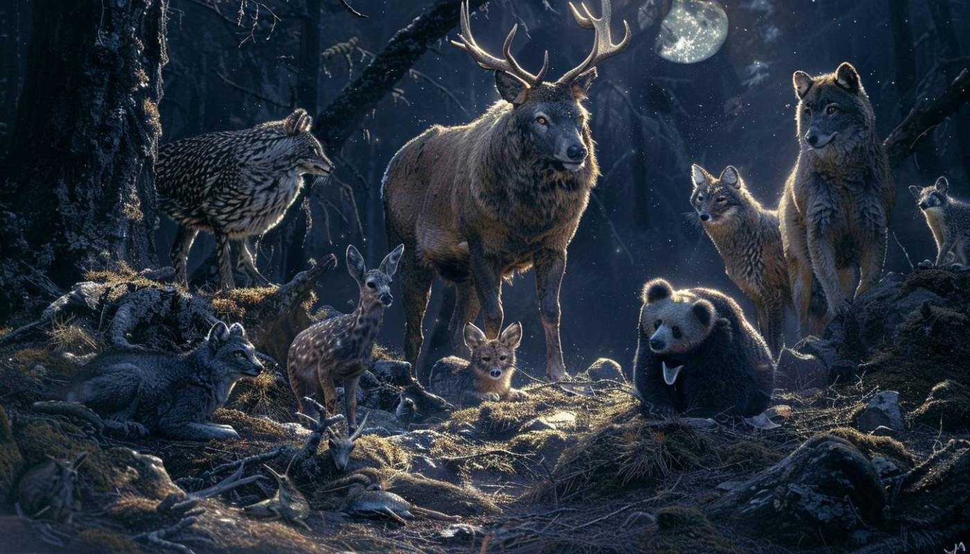 Comportement nocturne des animaux sauvages étude des espèces méconnues
