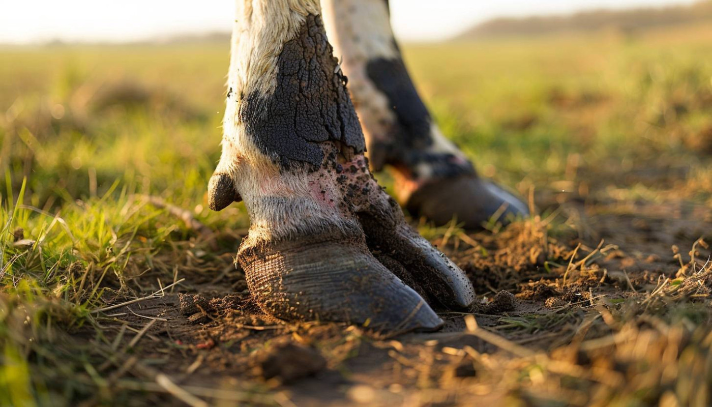 Comprendre et traiter la dermatite interdigitée chez les bovins : Un regard sur la définition du pédiluve et l'impact de la maladie sur les pieds de la vache